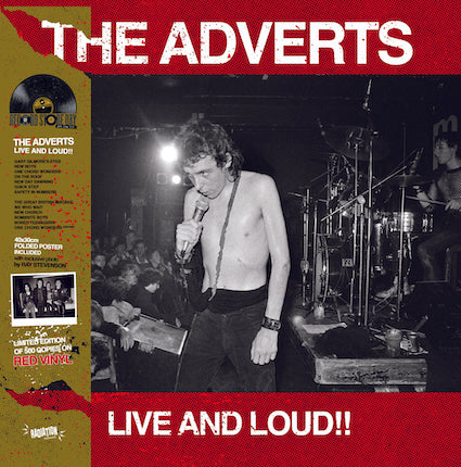 Adverts (The) : Live & Loud LP